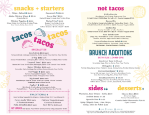 Mi Casa Taquería & Cantina Bifold Menu 2